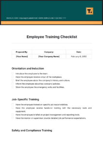 Administrative Job Training Checklist Template administrative-job-training-checklist-template