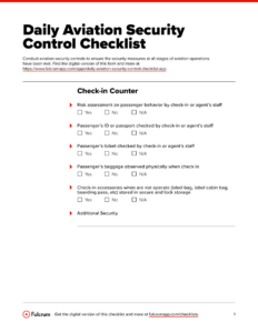 Airport Security Audit Checklist Template airport-security-audit-checklist-template