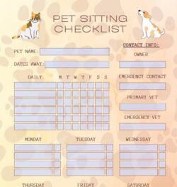 Overnight Pet Sitting Checklist Template overnight-pet-sitting-checklist-template