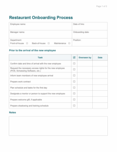 restaurant-new-hire-checklist-template
