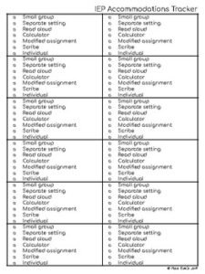 special-education-accommodation-checklist-template