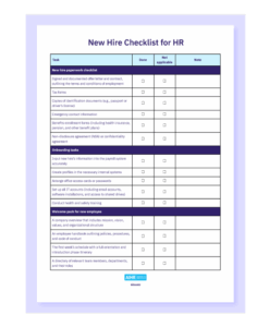Supervisor New Hire Checklist Template supervisor-new-hire-checklist-template
