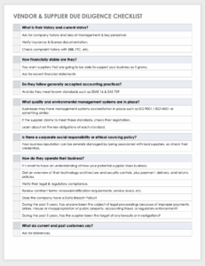 supplier-due-diligence-checklist-template