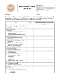 workplace-health-and-safety-checklist-template