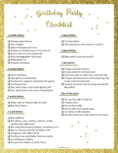 40th-birthday-party-checklist-template