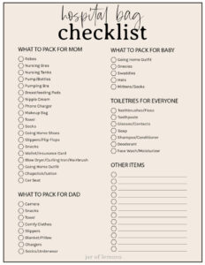 free-hospital-bag-checklist-template