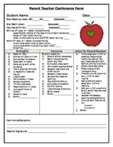 parent-teacher-conference-checklist-template