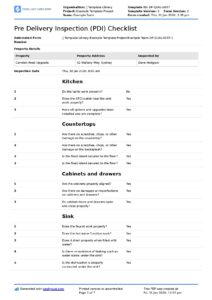 Pre Delivery Inspection Checklist Template pre-delivery-inspection-checklist-template